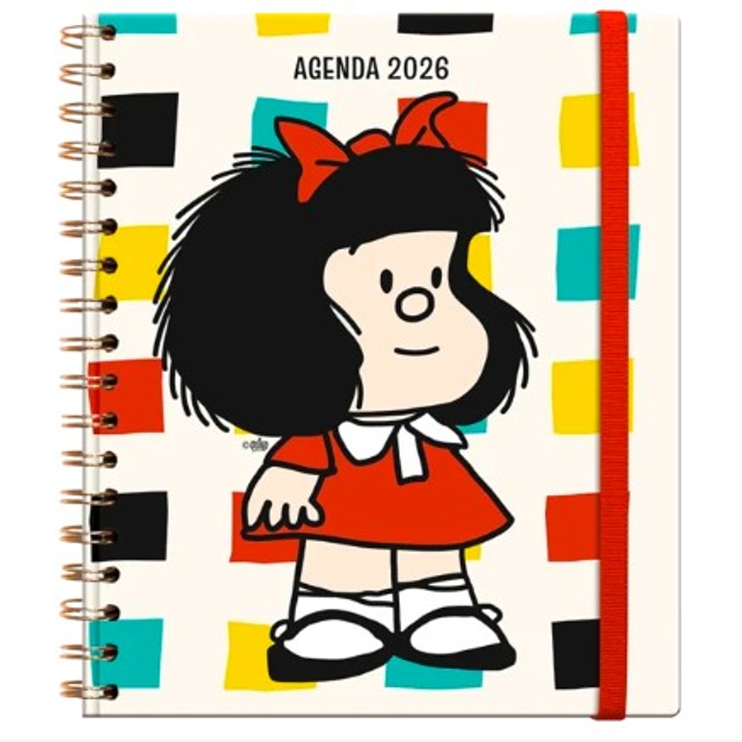 Agenda Mafalda Diaria 2026 – Espiral (17×20) 1