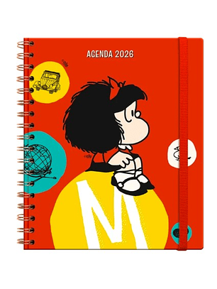 Agenda Mafalda Semanal 2026 – Espiral (17×20)