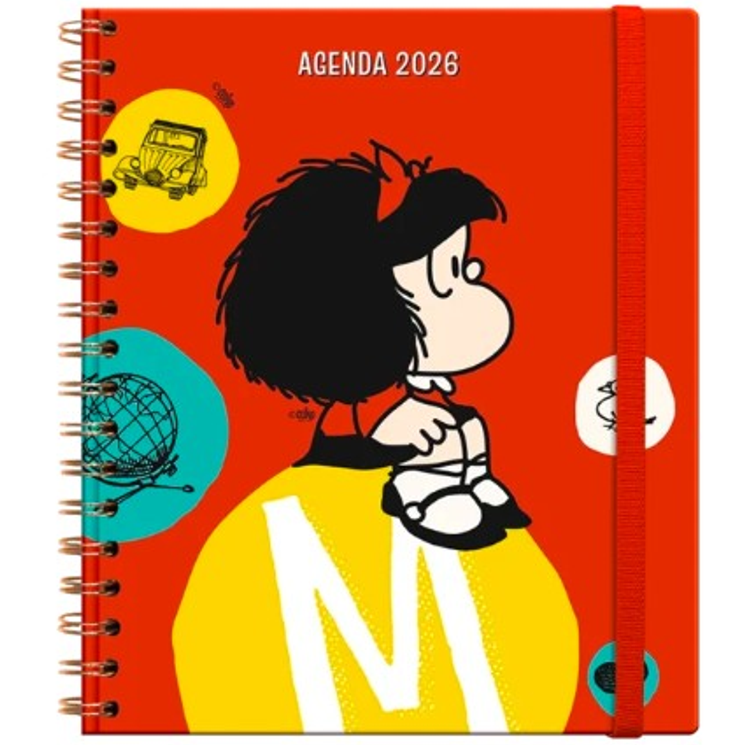 Agenda Mafalda Semanal 2026 – Espiral (17×20) 1