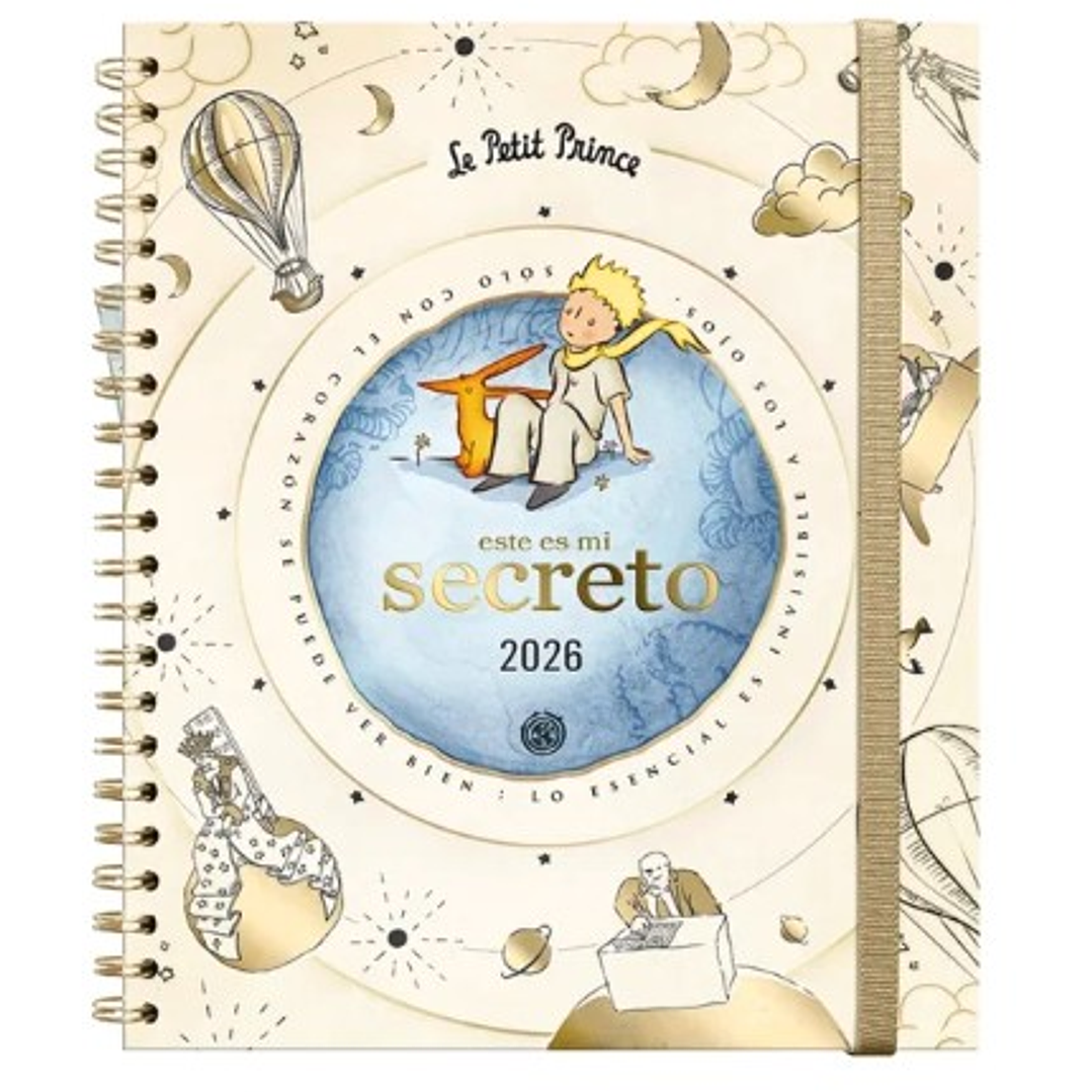 Agenda El Principito Semanal 2026 – Espiral (17×20) 1