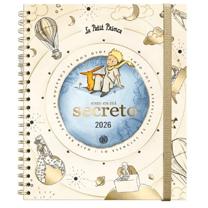 Agenda El Principito Semanal 2026 – Espiral (17×20) 1