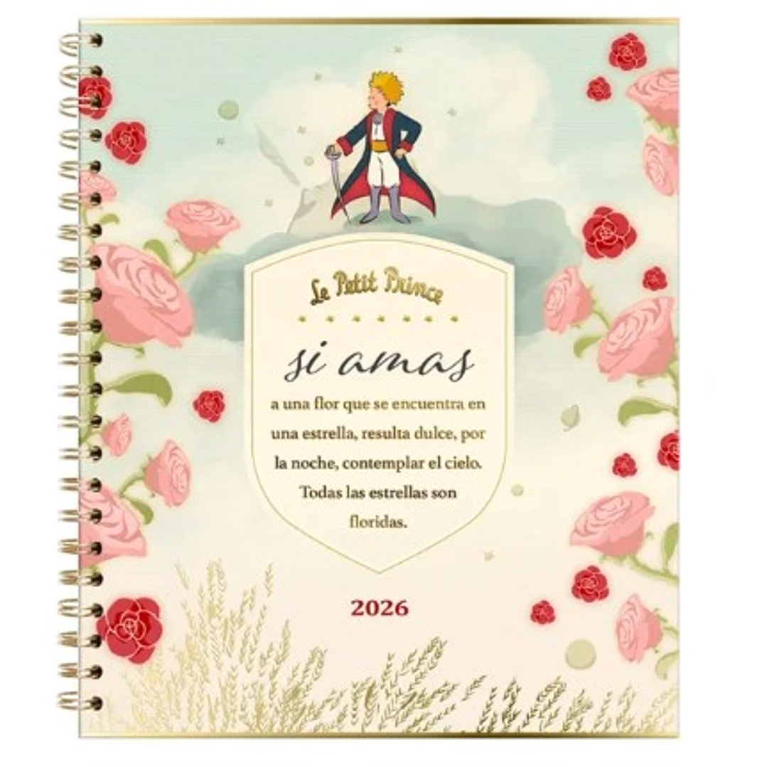 Agenda El Principito Diaria 2026 – Espiral (17×20) 1