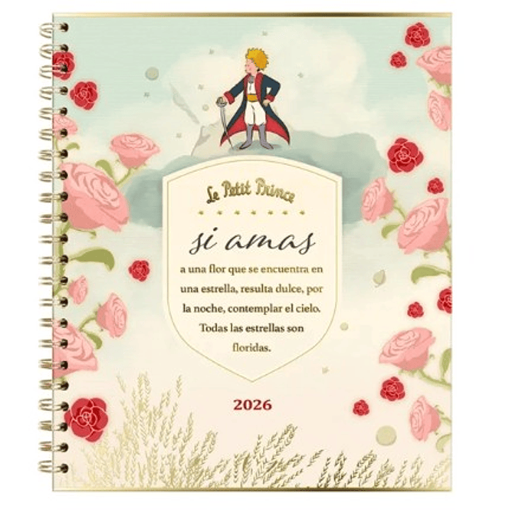 Agenda El Principito Diaria 2026 – Espiral (17×20) 1