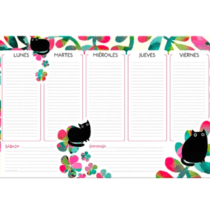 Planificador Semanal – Planet Cat 1