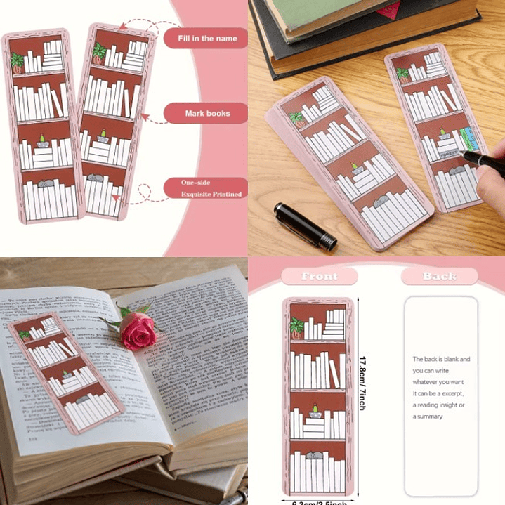 Marcapagina De Carton - Librero Para Colorear 1