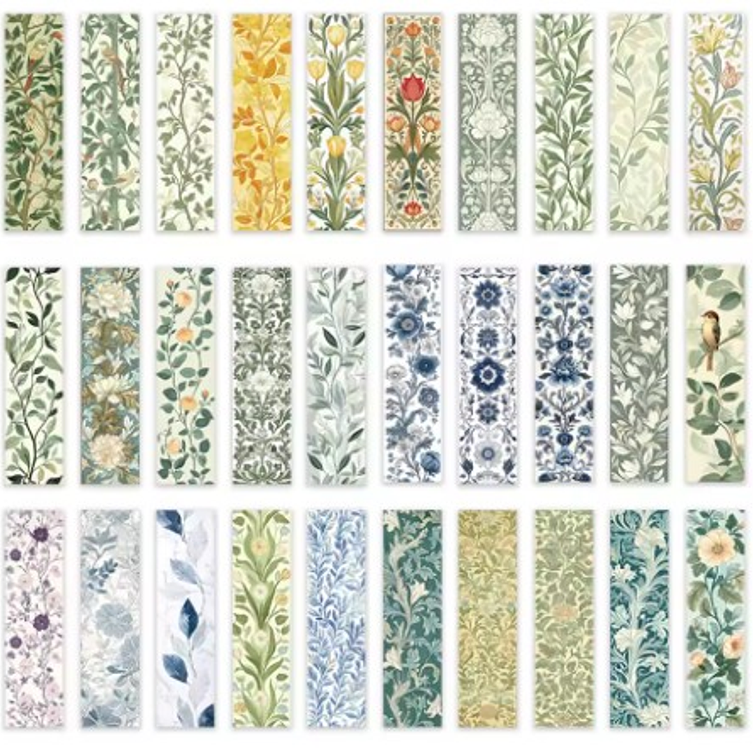 Marcapagina De Carton - Flores 1