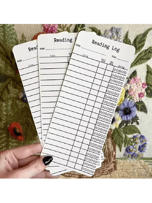 Marcapagina De Carton Grande - Lista De Lectura