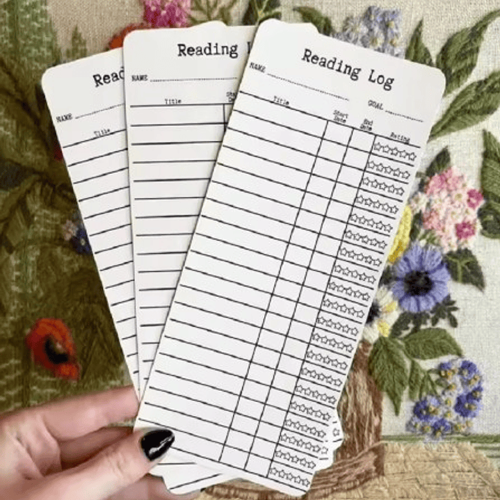 Marcapagina De Carton Grande - Lista De Lectura 1