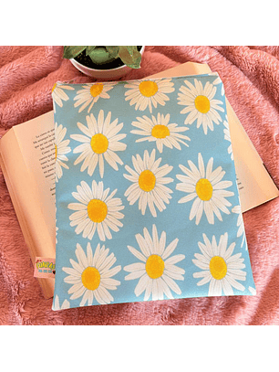 Funda Para Libro (Con Cierre) - Margaritas