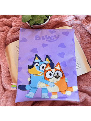 Funda Para Libro (Con Cierre) - Bluey Y Bingo