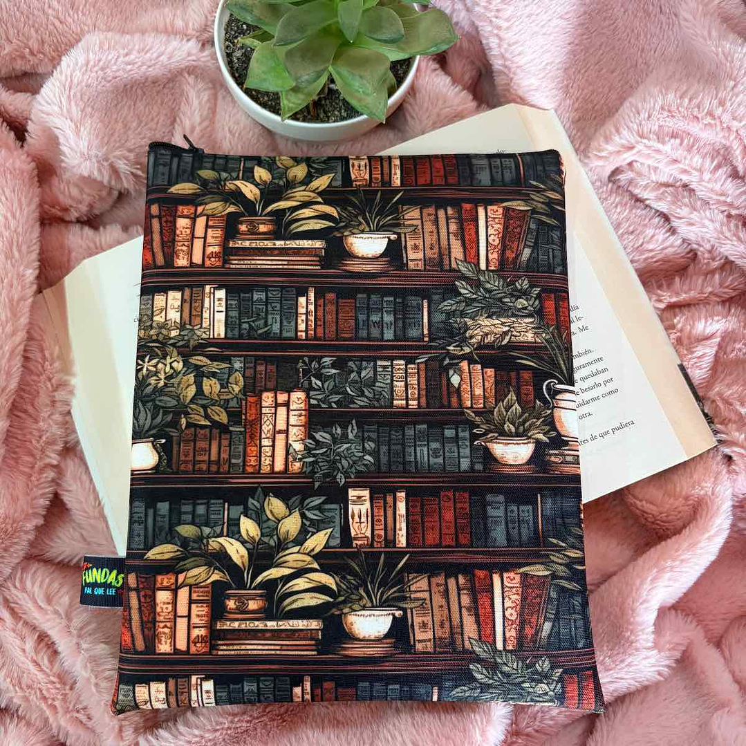 Funda Para Libro (Con Cierre) - Librero Vintage 1