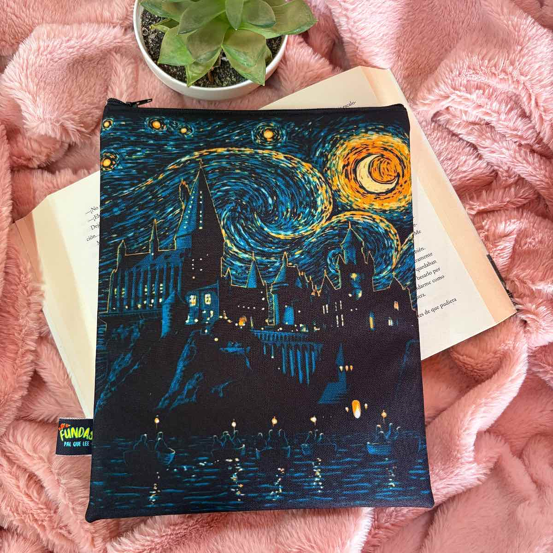 Funda Para Libro (Con Cierre) - Hogwarts Estrellado 1