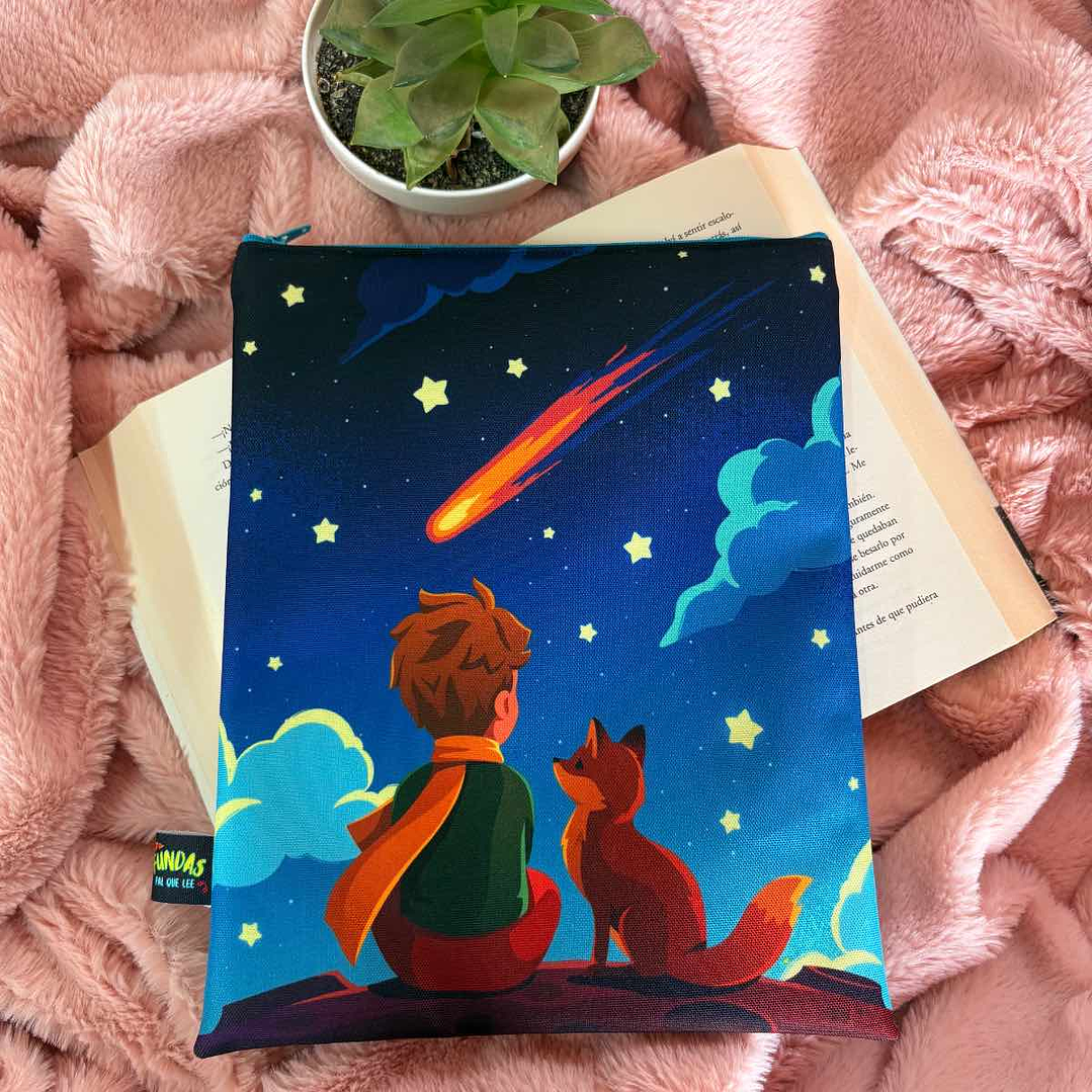Funda Para Libro (Con Cierre) - Principito Meteorito 1