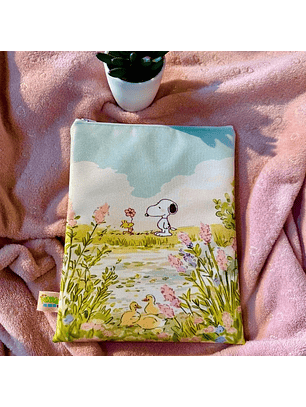 Funda Para Libro (Con Cierre) - Snoopy Patitos