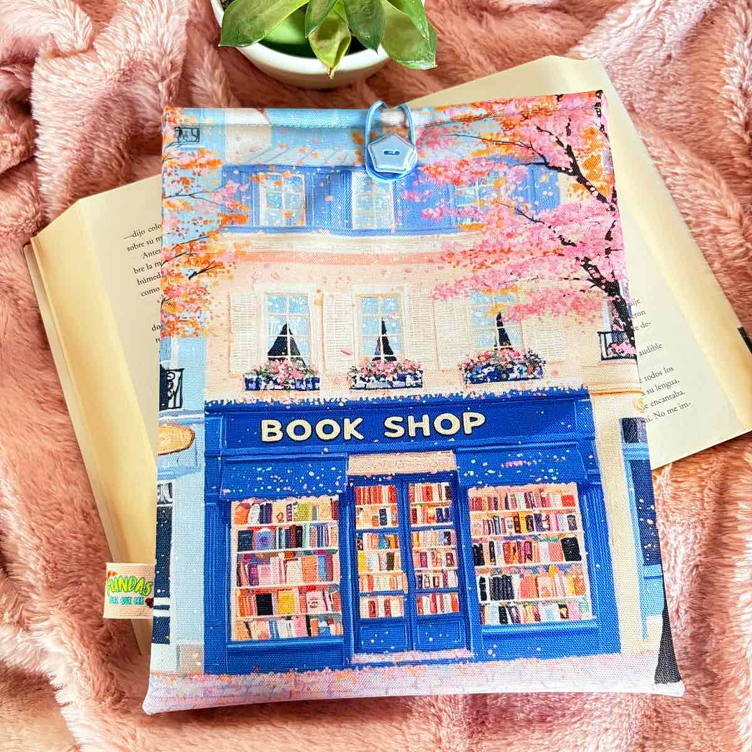 Funda Para Libro (Con Boton) - Book Shop Primavera 1