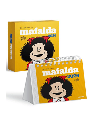 Calendario Escritorio 2026 - Mafalda (Caja Amarilla)