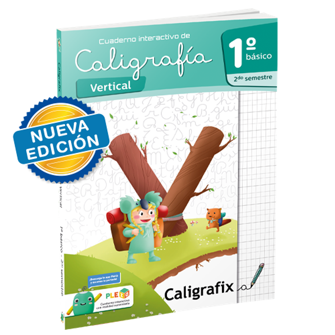 Cuaderno De Caligrafia Vertical 1° Basico, Segundo Semestre 1