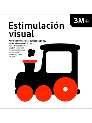 Estimulacion Visual - Alto Contrsste En Blanco, Negro, Rojo Amarillo Y Azul (3m+)