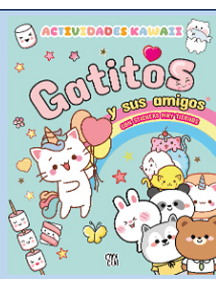 Actividades Kawaii - Gatitos Y Sus Amigos  