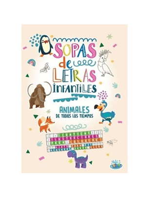 Sopa De Letras Infantiles - Animales De Todos Los Tiempos