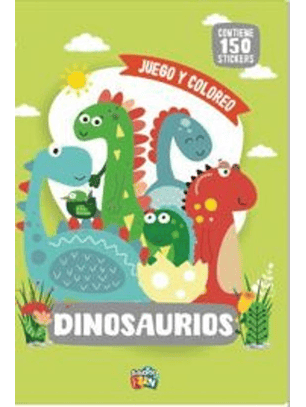 Juego Y Coloreo -Dinosaurios
