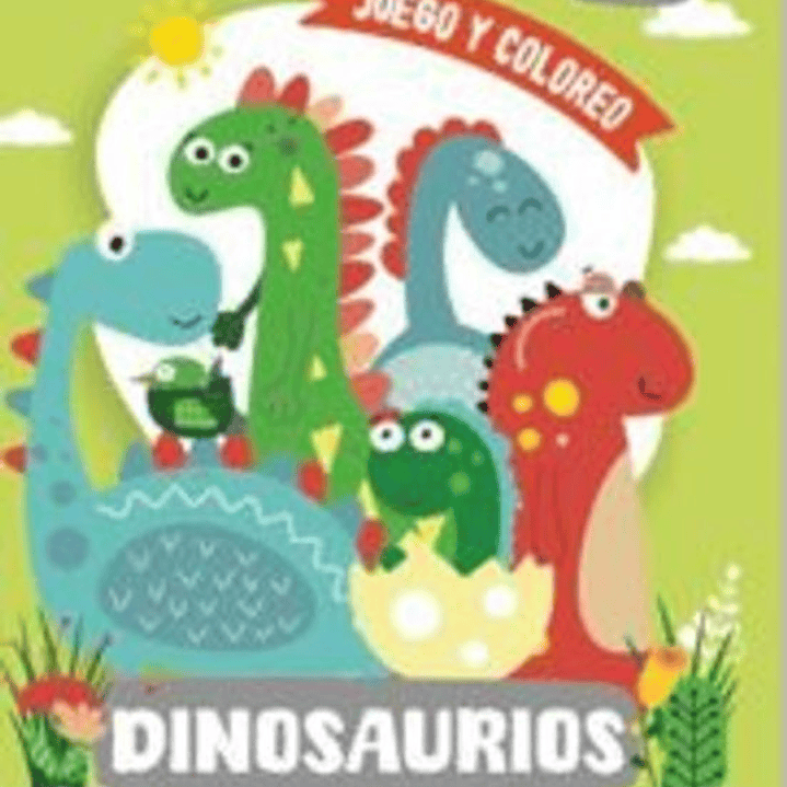 Juego Y Coloreo -Dinosaurios 1