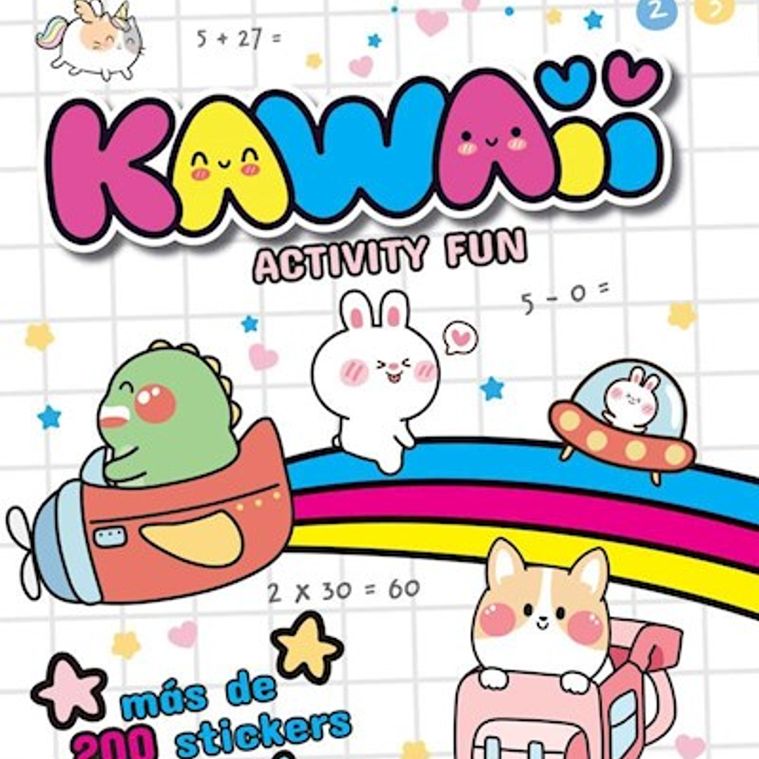 Actividades Kawaii Activity Fun (Mas De 200 Stickers) 1