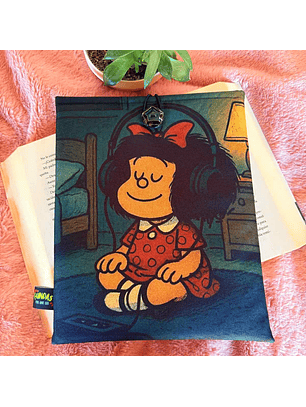 Funda Para Libro (Con Boton) - Mafalda Musica
