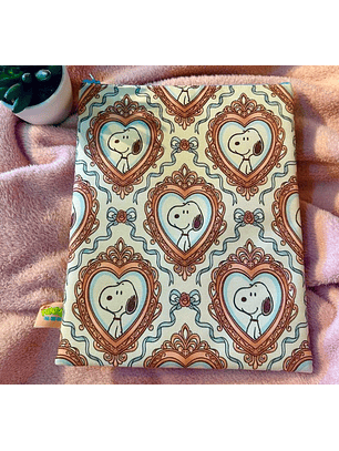 Funda Para Libro (Con Cierre) - Snoopy Retrato