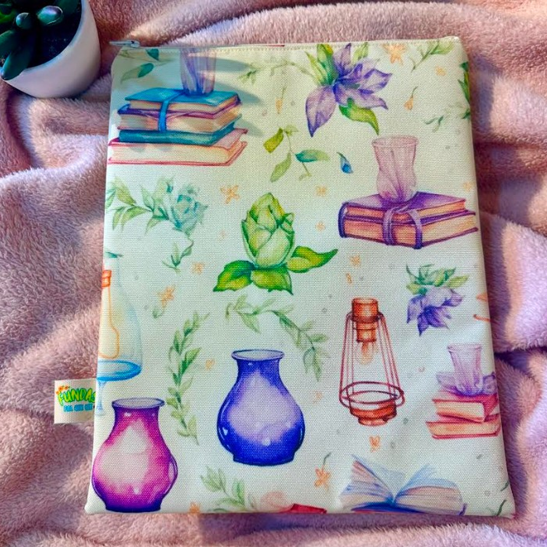 Funda Para Libro (Con Cierre) - Libros Acuarela 1