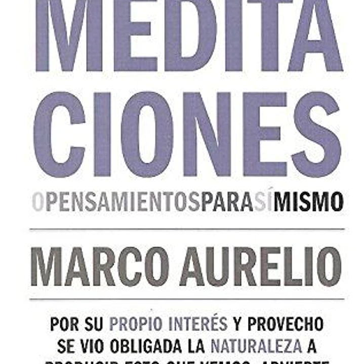 Meditaciones O Pensamientos Para Si Mismo 1