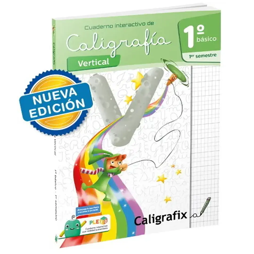 Cuaderno De Caligrafia Vertical - 1° Basico, Primer Semestre 1