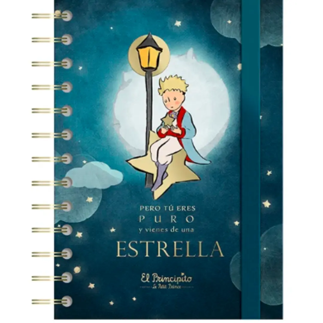 Libreta Tapa Dura Mediana Con Espiral – El Principito 1 1