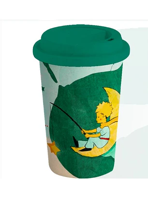 Vaso Ecológico De Bambú 350 Ml – Le Petit Prince Pescador Azul