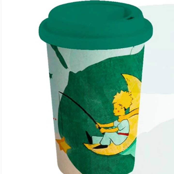 Vaso Ecológico De Bambú 350 Ml – Le Petit Prince Pescador Azul 1