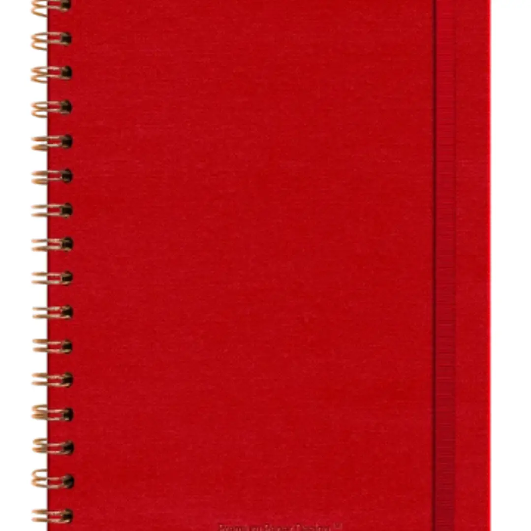  Libreta Ecocuero Lino Rojo Espiral – Xl 1