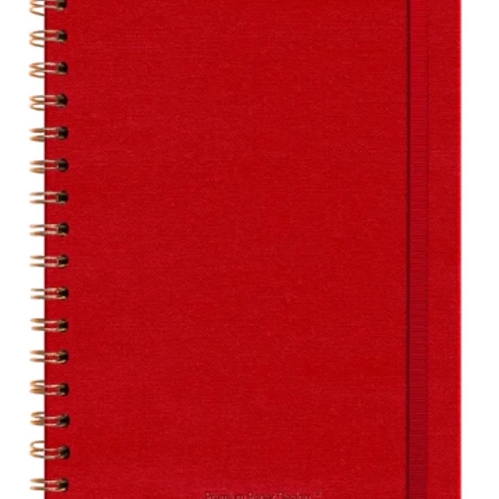  Libreta Ecocuero Lino Rojo Espiral – Xl 1