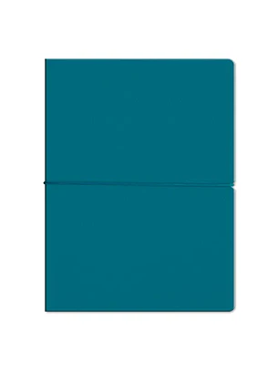 Libreta Tapa Blanda Ecocuero Turquesa- A4