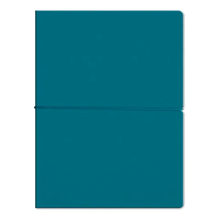 Libreta Tapa Blanda Ecocuero Turquesa- A4 1
