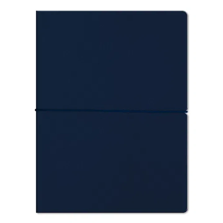 Libreta Tapa Blanda Ecocuero Azul- A4 1