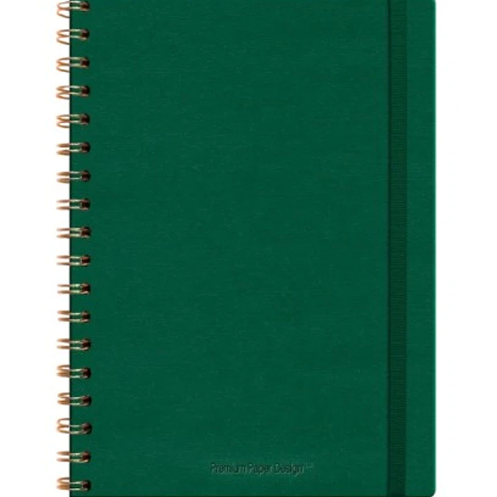 Libreta Ecocuero Lino Verde Espiral – Xl 1