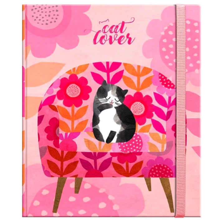Libreta Tapa Dura Grande – Planet Cat 1