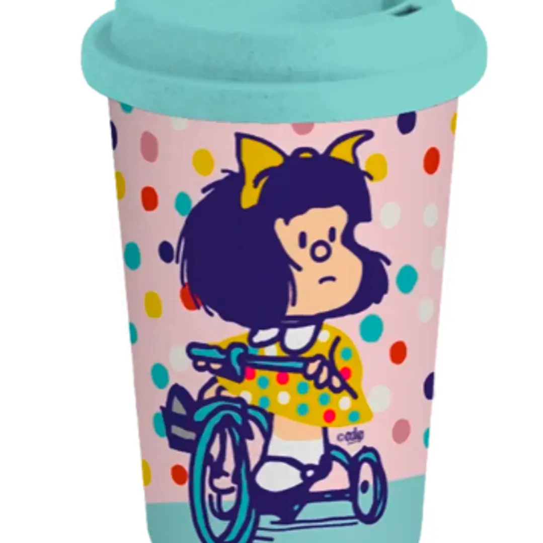 Vaso Ecológico De Bambú 350 Ml – Mafalda Triciclo 1