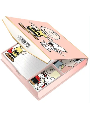 Caja De Notas Y Post It Snoopy