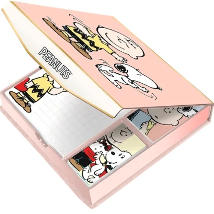 Caja De Notas Y Post It Snoopy 1
