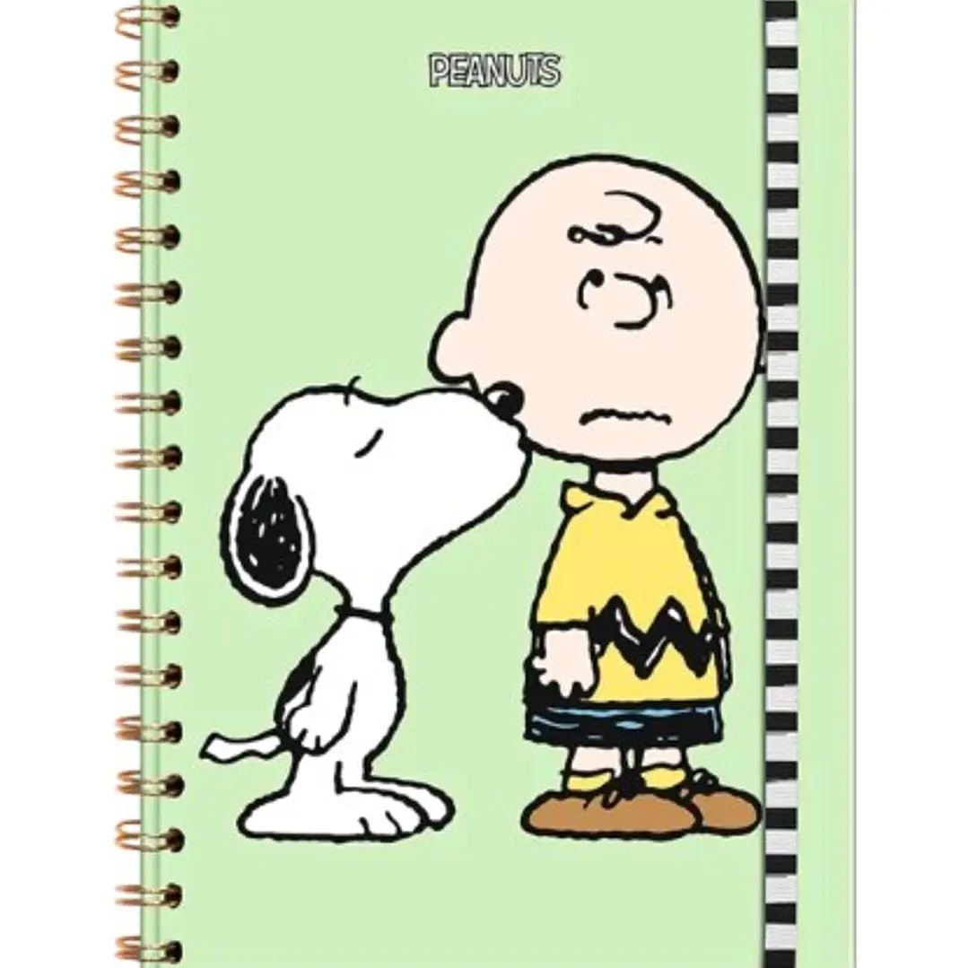 Libreta Tapa Dura Menta Con Espiral Xl (Lineada) – Snoopy 1
