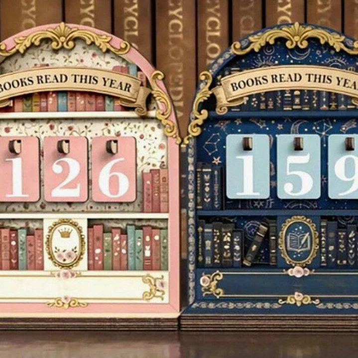 Contador De Libros Leidos (Mediano - Madera) 1