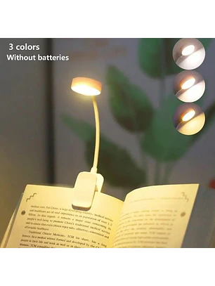 Lampara De Lectura (Redonda) - Luz Led - Clip 