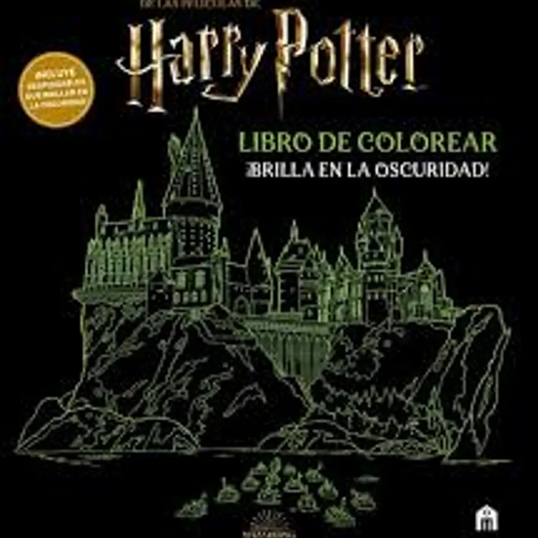 Harry Potter Libro De Colorear Brilla En La Oscuridad  1