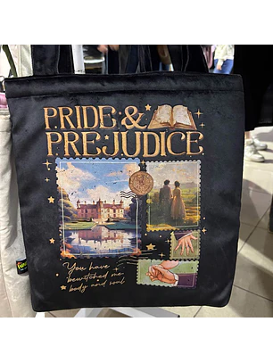 Tote Bag - Orgullo Y Prejuicio (Negra)